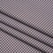 1 Yard Cotton Twill Shirting Made in Italy Pale Lavender and Brown Little Windowpane Check Deadstock